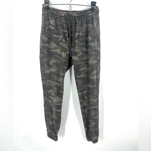 Athleta Womens Camo Farallon Joggers Size 0 Pull On Sweatpants Lounge Comfy Pant - Picture 3 of 14